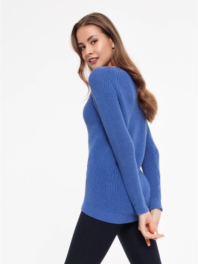 Women's polo neck shirt CONTE ELEGANT LDK029, s.158,164-84, dark blue - 1