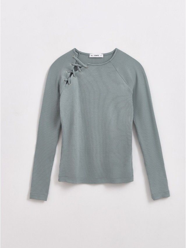 Women's polo neck shirt CONTE ELEGANT LD 2373, s.170-92, alpine frost - 1
