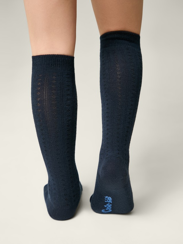 Children's knee high socks CONTE-KIDS TIP-TOP, s.18, 057 navy - 2