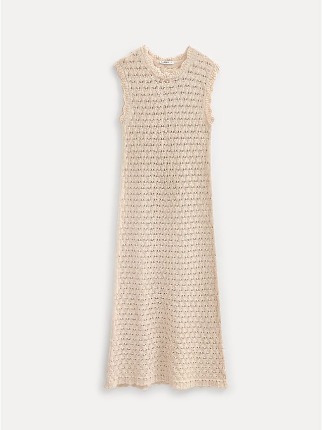 Women's dress CONTE ELEGANT LDK2569, s.170-84-90, ecru - 5