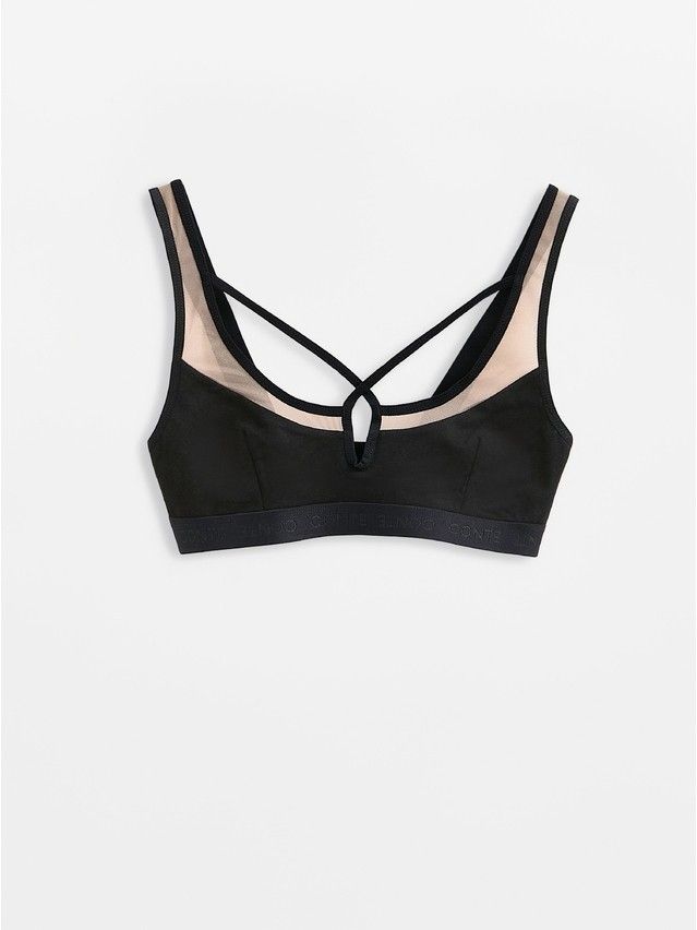 Women's bustier CONTE ELEGANT CRISS CROSS LBE 3014, s.170-84, black-natural - 4