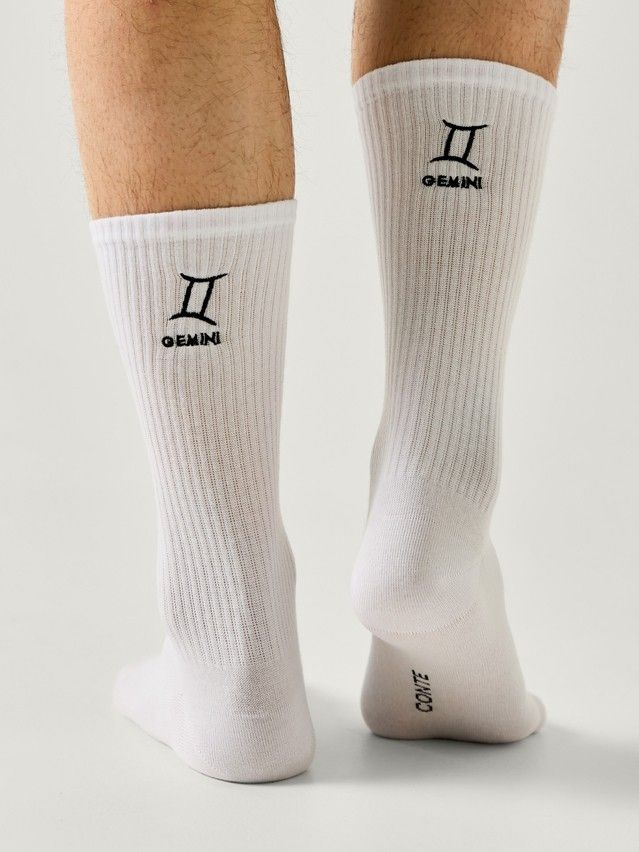 Men's socks CONTE, s.27-29, 639 white - 1