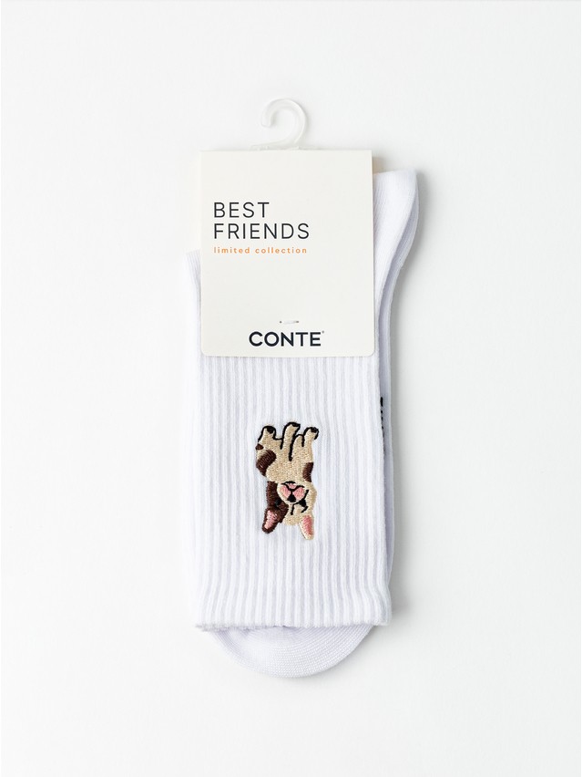Women's socks CONTE FANTASY, s.23-25, 1094 white - 6