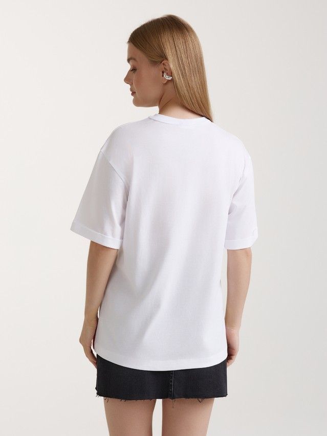 Women's polo neck shirt CONTE ELEGANT LD 3090, s.170-92, white - 4