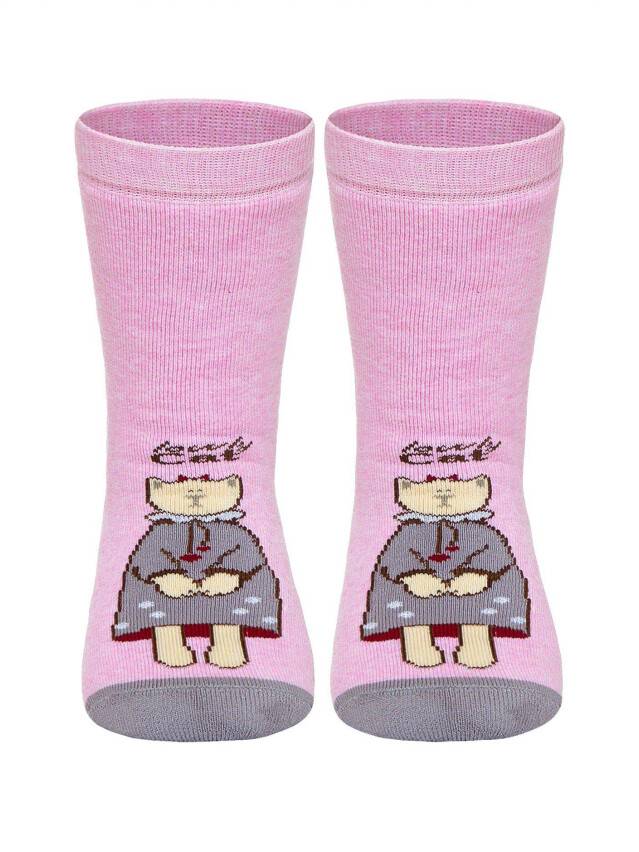 Children's socks CONTE-KIDS CHEERFUL LEGS, s.27-29, 292 light pink - 1