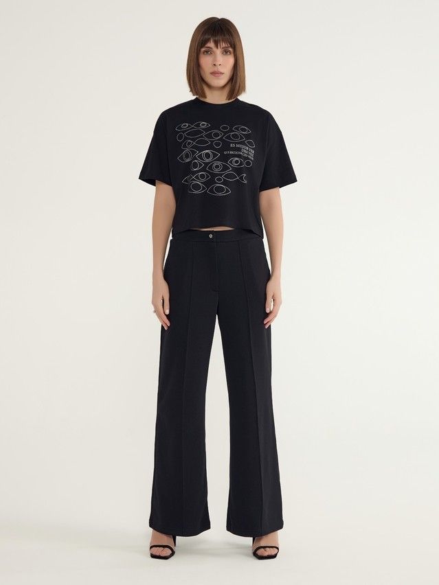 Women's polo neck shirt CONTE ELEGANT LD 3032, s.170-92, black-eyes - 3