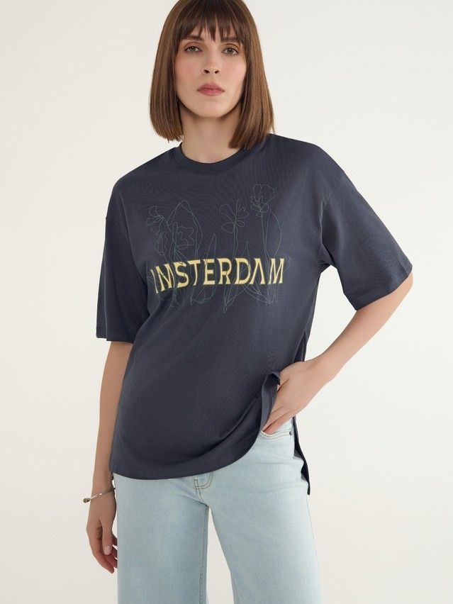 Women's polo neck shirt CONTE ELEGANT LD 3040, s.170-92, graphite-amsterdam - 1