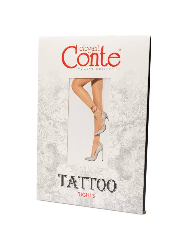 Women's tights CE FANTASY TATTOO, s.2, 004 natural - 3