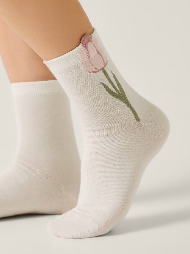 Носки женские хлопковые CE CLASSIC 17С-183СП, р.23-25, 723 молочный - 1