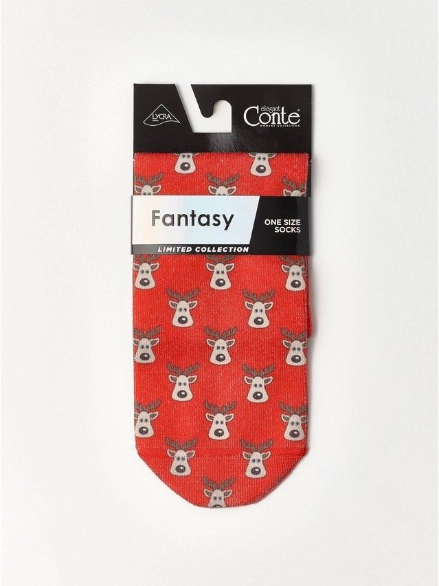 Women's socks CONTE ELEGANT FANTASY, s.23-25, 503 red - 4