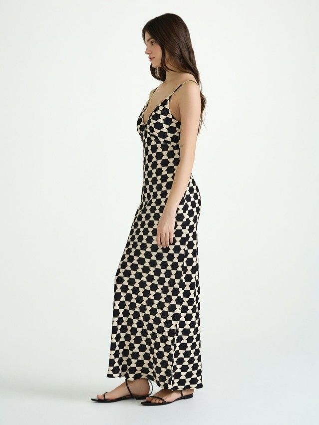 Women's gown CONTE ELEGANT LPL 3088, s.170-84-90, black-beige - 2