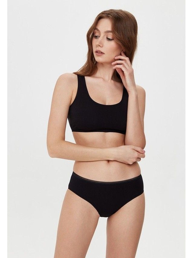 Women's cotton panties LB 2001, 90 / XS, black - 3