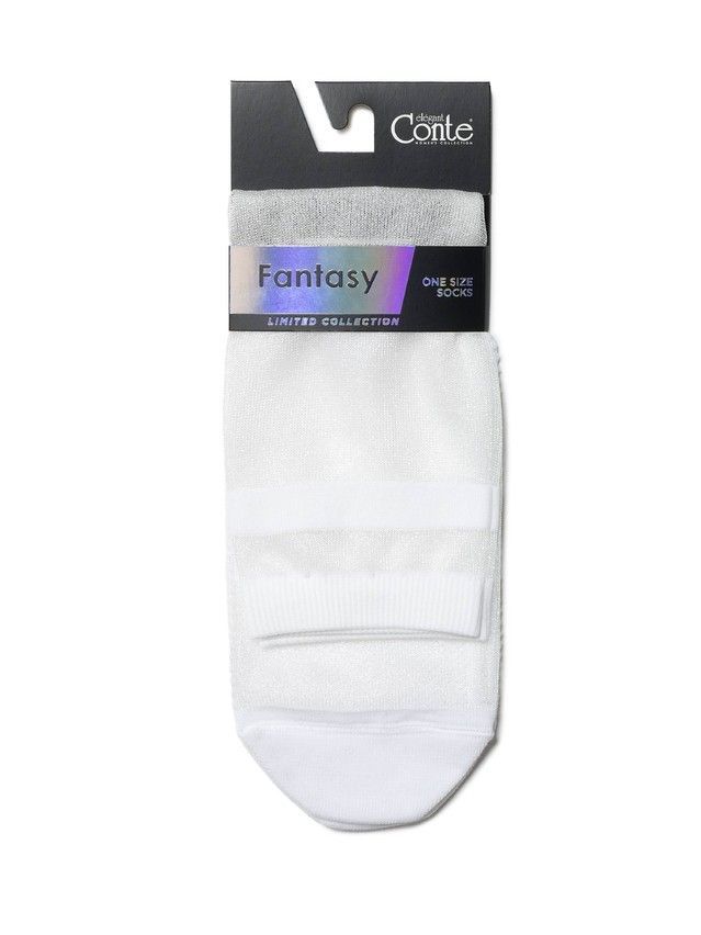 Women's socks FANTASY 19C-63SP, s. 36-37, 159 white - 3