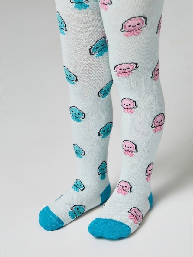 Children's tights CONTE-KIDS CK HAPPIK, s.104-110 (16),646 turquoise - 3