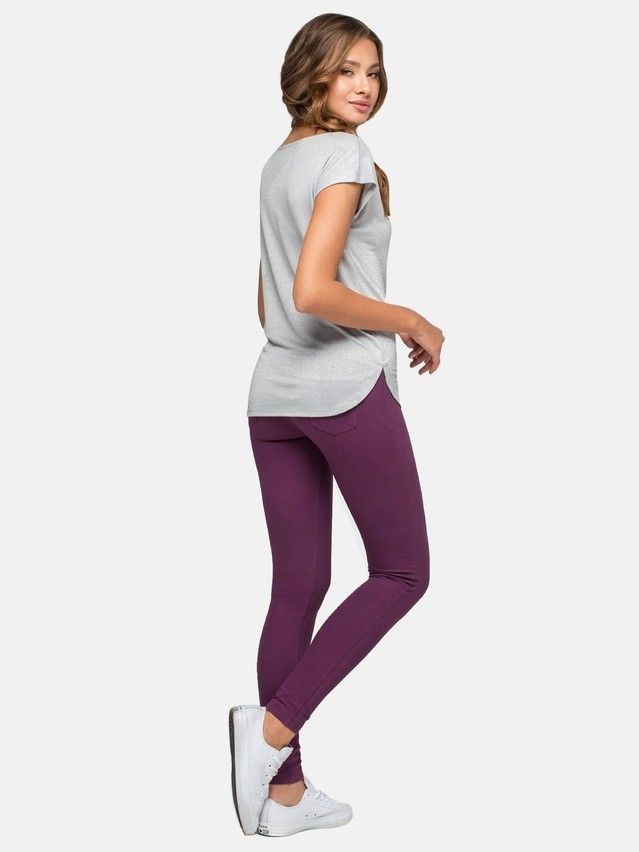 Women's polo neck shirt CONTE ELEGANT LD 528, s.158,164-100, grey - 3