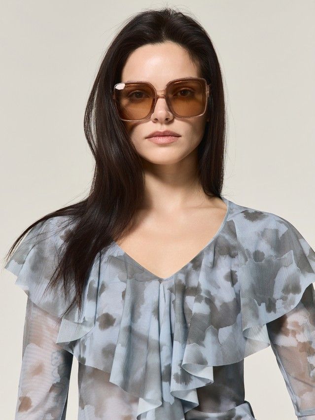 Women's polo neck shirt CONTE LD 3485, s.170-84, flower - 7