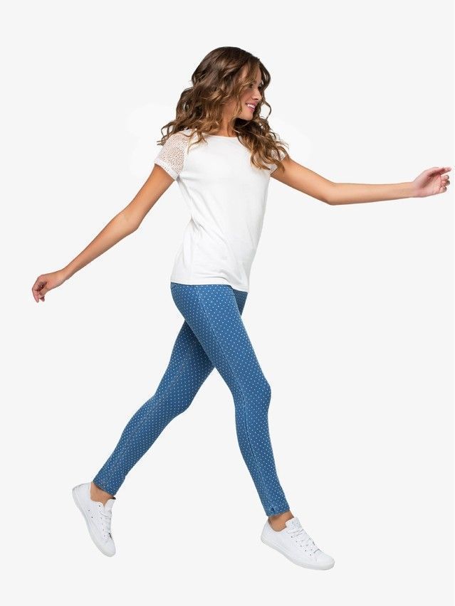 Women's polo neck shirt CONTE ELEGANT LD 637, s.158,164-84, milky - 1
