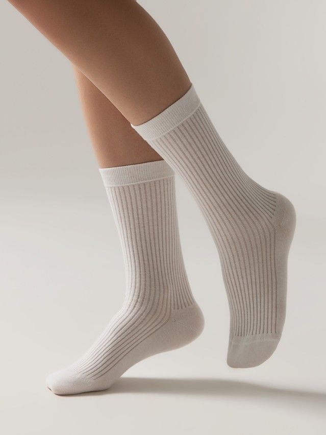 Women's socks CONTE ELEGANT CLASSIC, s.23-25, 1091 milky - 3