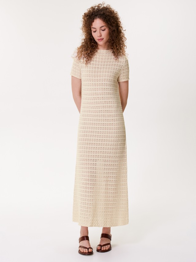 Women's dress CONTE ELEGANT LDK2571, s.170-84-90, beige - 1