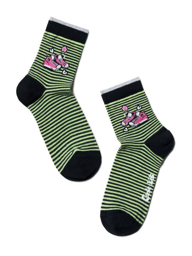 Children's socks CONTE-KIDS TIP-TOP, s.24-26, 298 lettuce green - 1