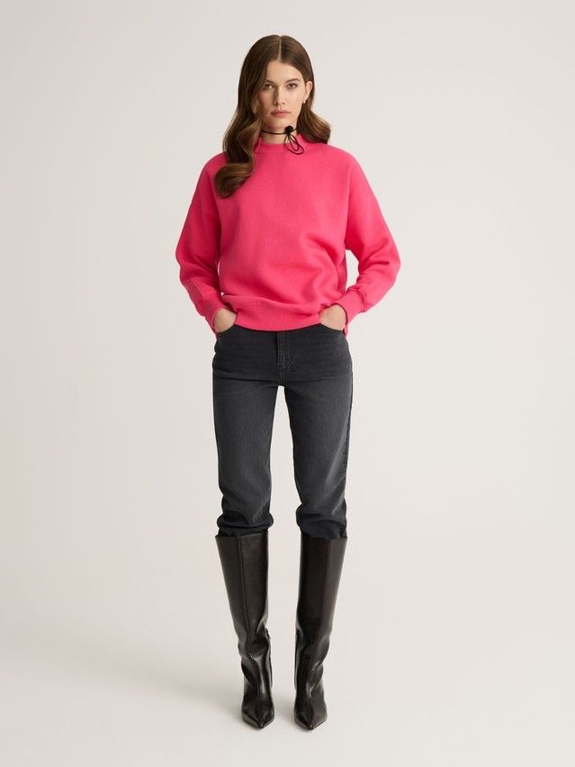 Women's polo neck shirt CONTE ELEGANT LD 2833, s.170-100, pink flash - 1