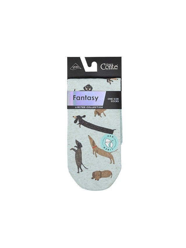 Women's socks CONTE ELEGANT FANTASY, s.23-25, 734 blue - 4