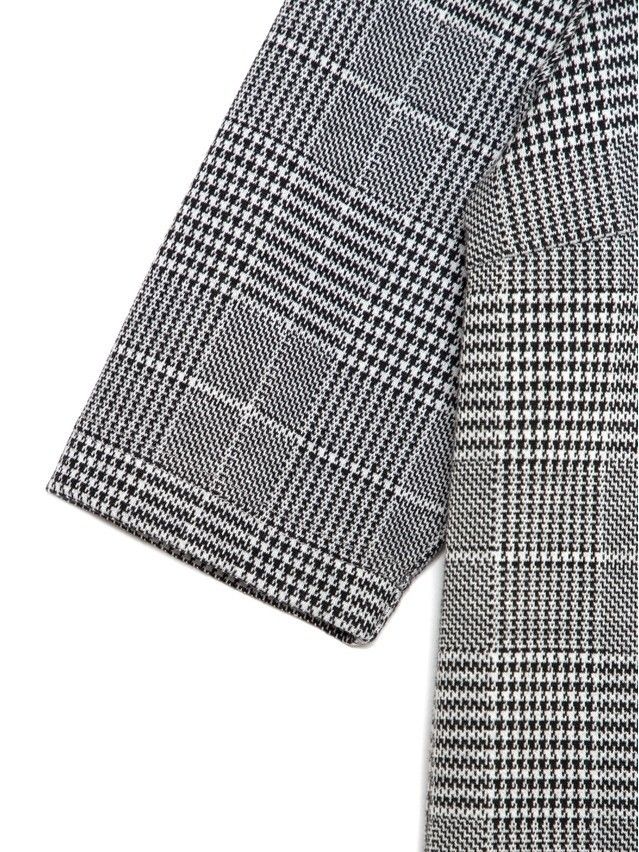 Dress LPL 1052, s.164-84-90, grey-ivory check - 8