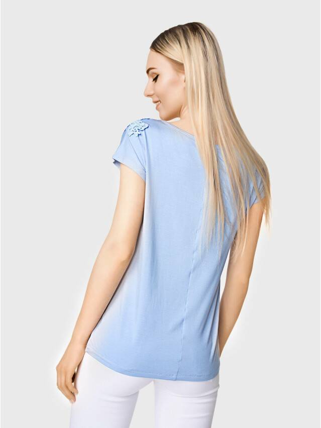 Women's polo neck shirt CONTE ELEGANT LD 711, s.170-104, blue - 3