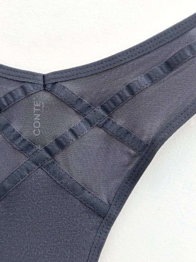 Women's panties CONTE ELEGANT CRISS CROSS LBR 2996, s.90, graphite - 5