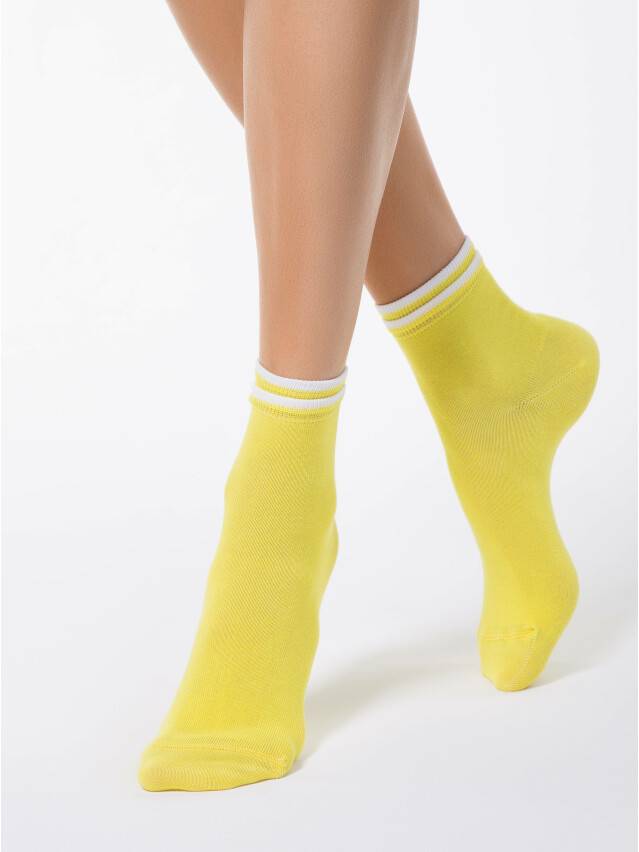 Women's socks CONTE ELEGANT CLASSIC, s.23, 010 yellow - 1