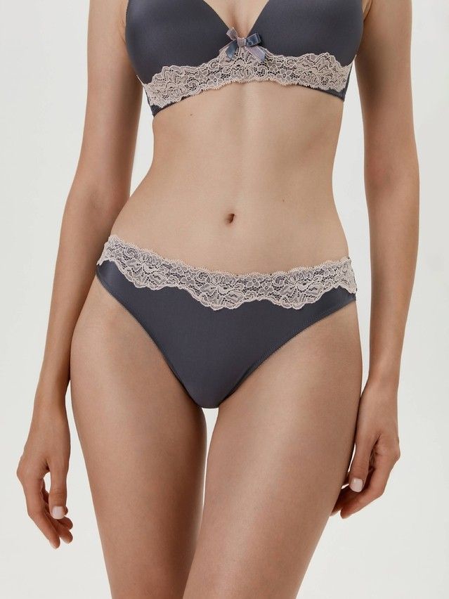 Panties CONTE ELEGANT FLEUR TP6047, s.102, graphite - 2