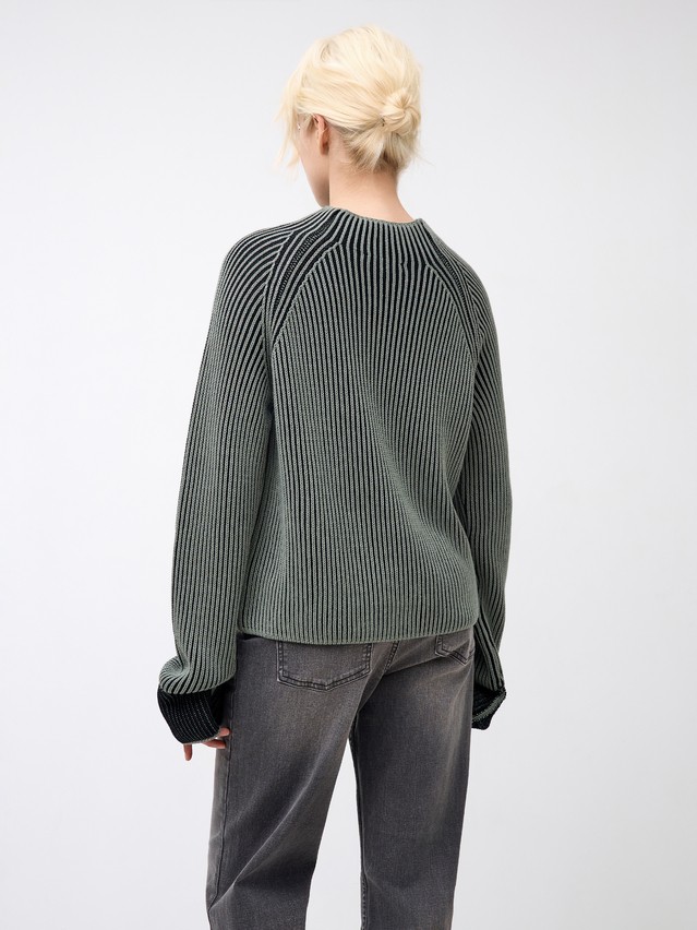 Women's pullover CONTE ELEGANT LDK24121, s.170-84, khaki-black - 2