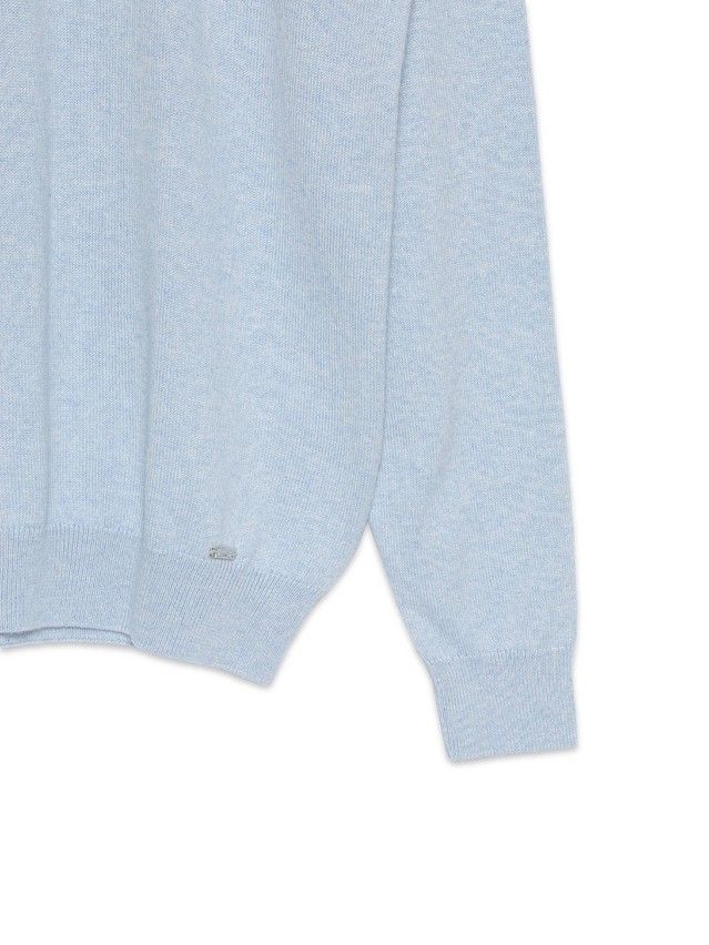 Women's polo neck shirt CONTE ELEGANT LDK098, s.170-84, light steel blue - 5