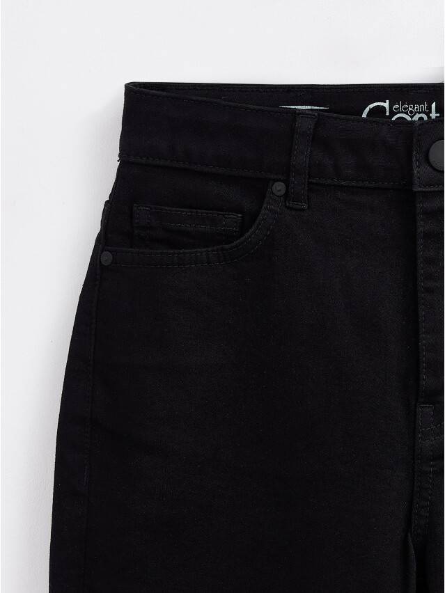 Denim trousers CONTE ELEGANT CON-359, s.170-102, deep black - 7