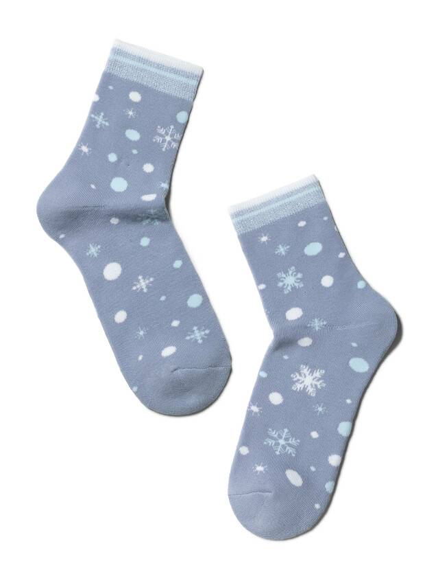 Women's cotton socks COMFORT (terry) 7C-47SP, rives. 36-37, 197 light denim - 2