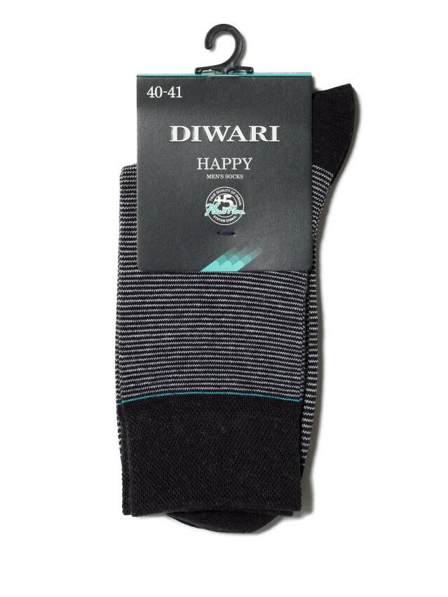 Men's socks DiWaRi HAPPY, s. 42-43, 045 black-grey - 2
