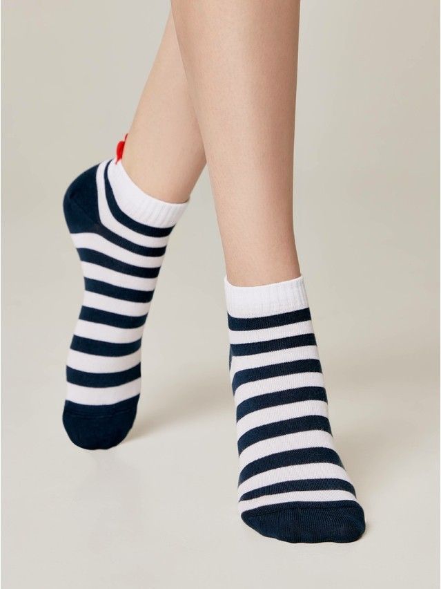 Women's socks CONTE ELEGANT ACTIVE, s.23, 223 white-navy - 3