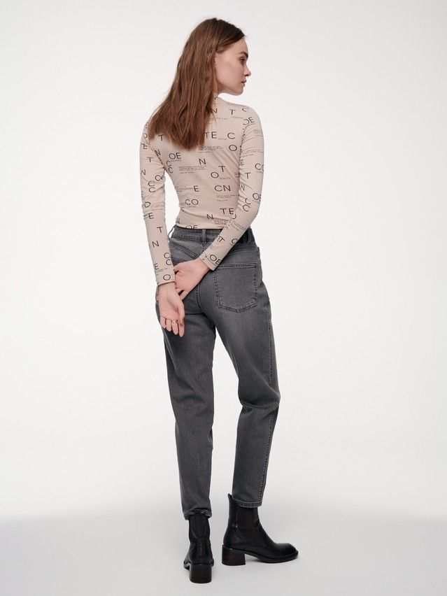 Women's polo neck shirt CONTE ELEGANT LD 2390, s.170-92, cappuccino-conte - 4