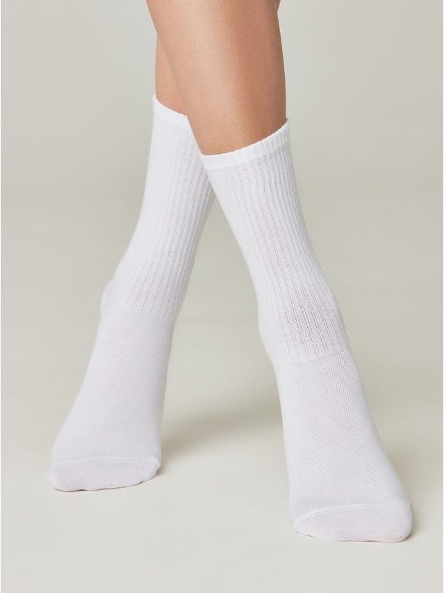 Women's socks CONTE ELEGANT ACTIVE, s.27, 433 white-light green - 3