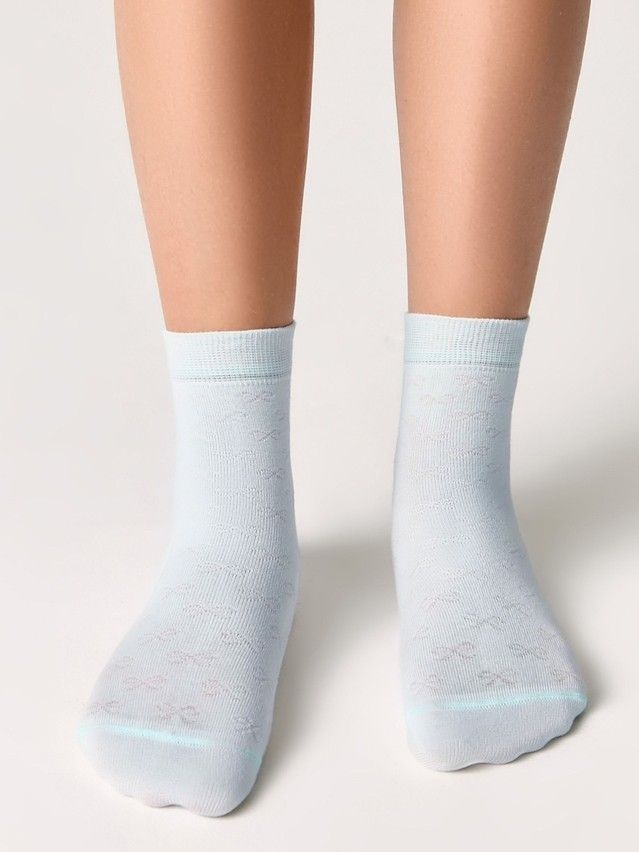 Children's socks CONTE-KIDS CLASS, s.21-23, 611 pale turquoise - 1