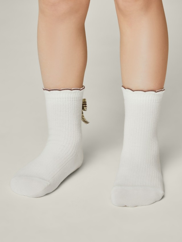 Children's socks CONTE-KIDS TIP-TOP, s.16, 065 milky - 2