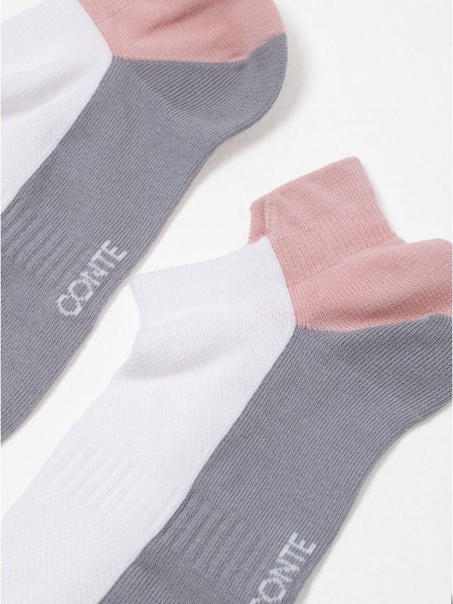 Women's socks CONTE ELEGANT ACTIVE, s.23, 393 white-grey - 5