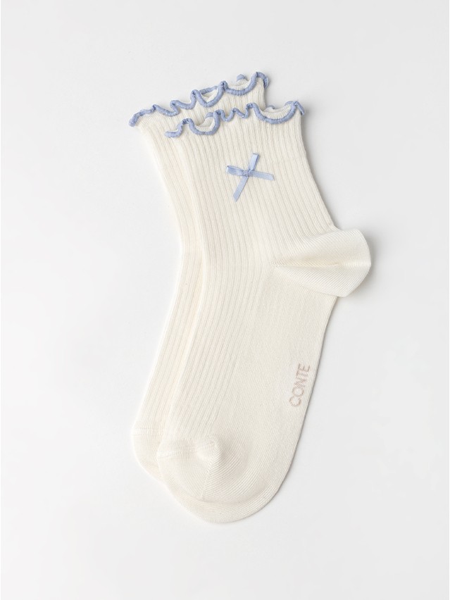 Women's socks CONTE, s.23-25, 1184 milky-blue - 3