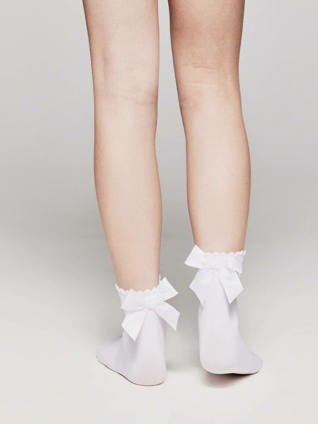 Fancy socks for girls CONTE ELEGANT LILY, s.27-32, bianco - 2