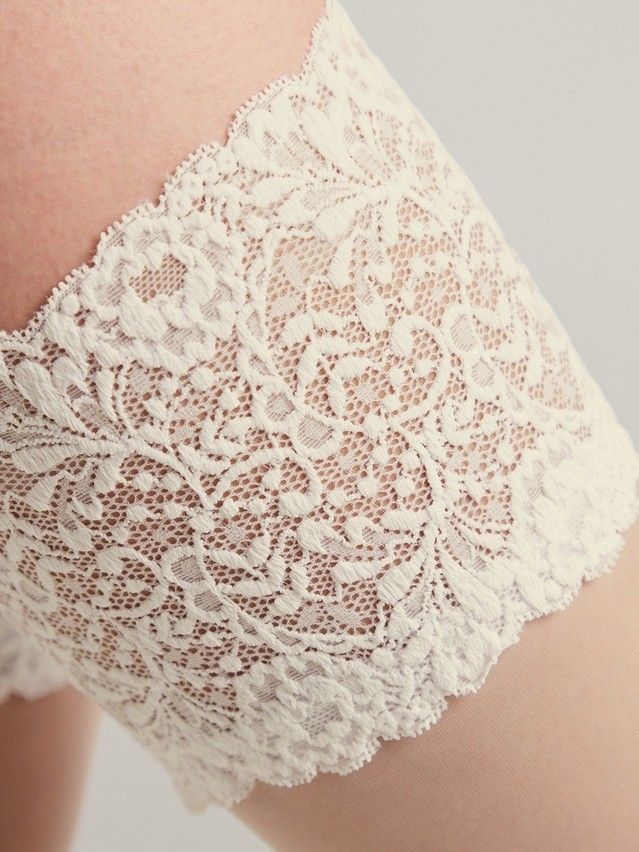 Women's stockings CONTE ELEGANT AMORE, s.23-25 (1/2),panna - 4