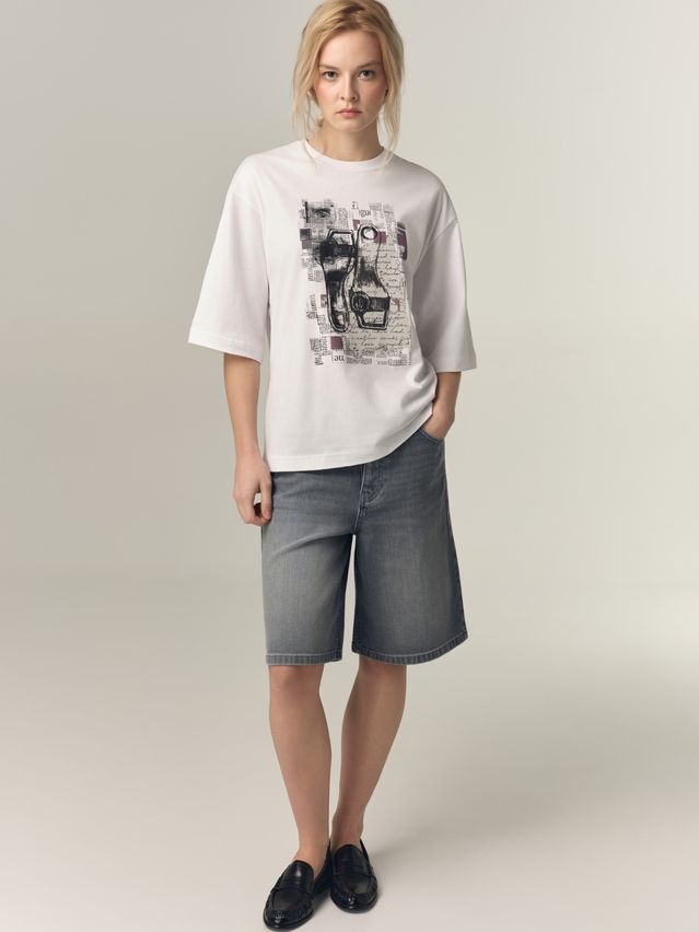 Women's polo neck shirt CONTE LD 3449, s.170-88, white-shoes - 4