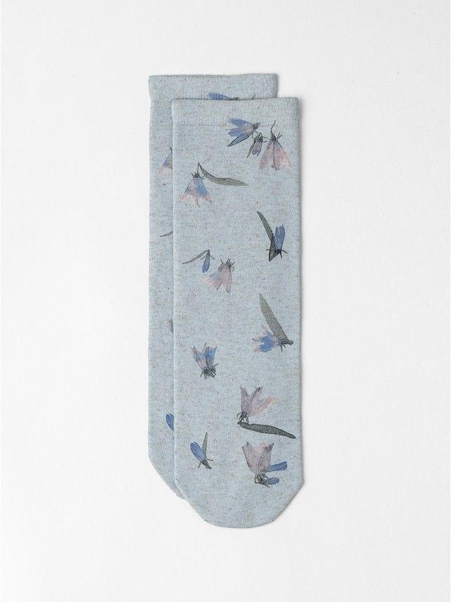 Women's socks CONTE FLOWERS, s.23-25, 1149 blue - 3