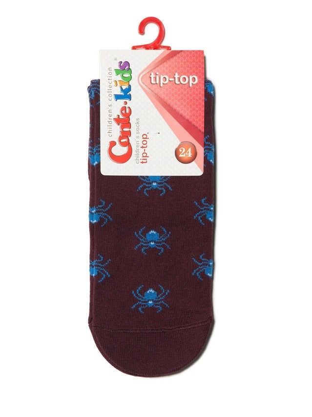Children's socks CONTE-KIDS TIP-TOP, s.36-37, 409 wine-coloured - 5