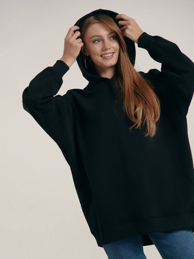 Women's polo neck shirt CONTE ELEGANT LD 1486, s.170-88, black - 1