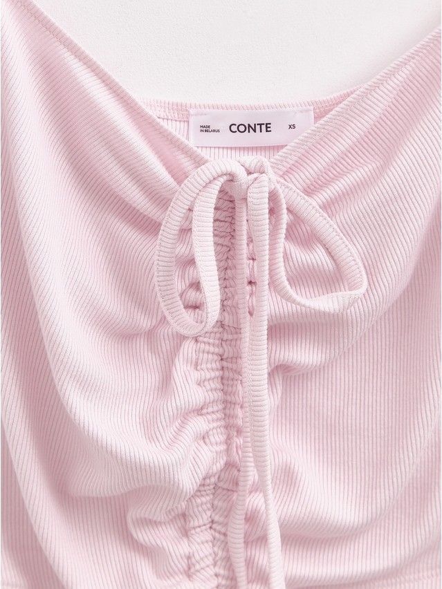 Women's polo neck shirt CONTE ELEGANT LD 2632, s.170-92, pink diamond - 8